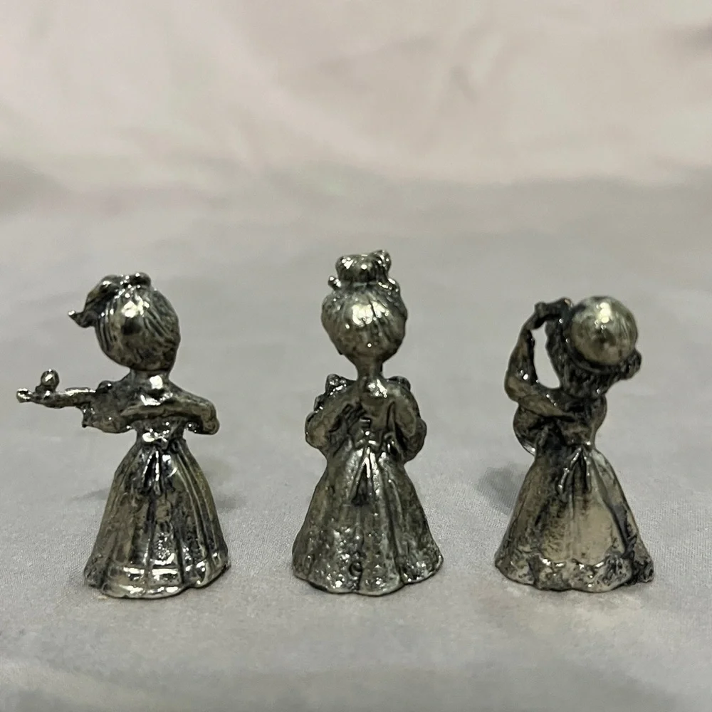 Set of 3 Pewter Miniatures - Picture 2 of 9